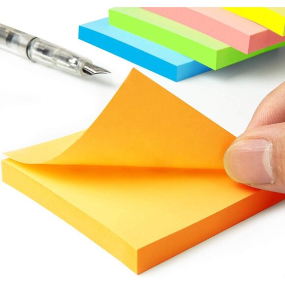 8 Pads Pop Up Sticky Notes 3x3 Refills Bright Colors Self-Stick Notes Pads Super - Picture 6 of 8